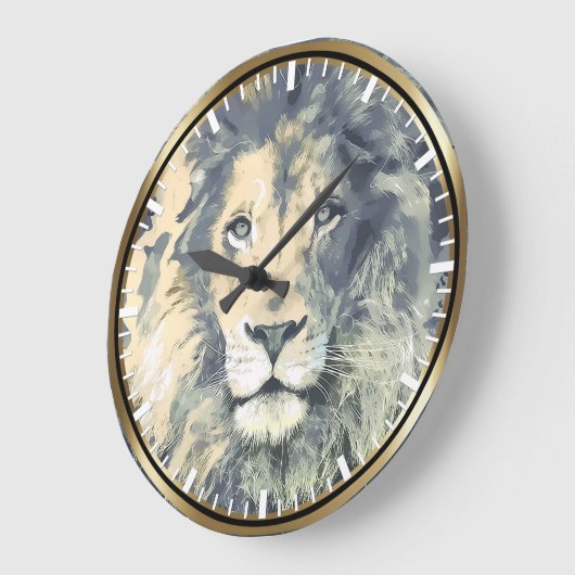 COSMIC LION KING | Aangepaste wandklok (Hoek)