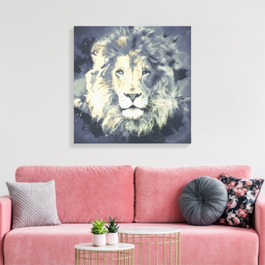 COSMIC LION KING CANVAS PRINT (Insitu (Woonkamer))