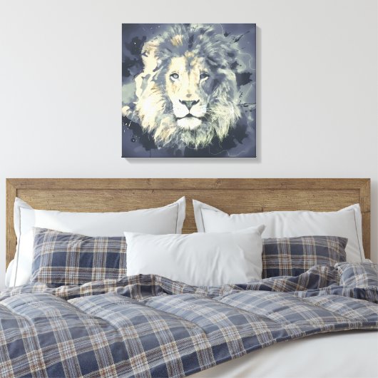 COSMIC LION KING CANVAS PRINT (Insitu (Slaapkamer))