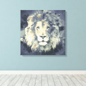 COSMIC LION KING CANVAS PRINT (Insitu (Houten vloer))