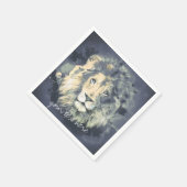 COSMIC LION KING | Cocktail Paper Napkins Servetten (Hoek)