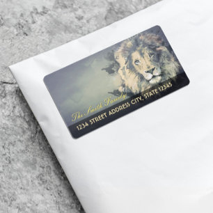 COSMIC LION KING Etiketten voor aangepaste retou