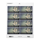 COSMIC LION KING | Etiketten voor aangepaste retou (Full Sheet)