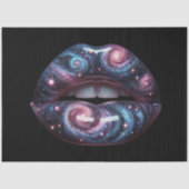 Cosmic Lips Pop Art Surrealisme Decoupage Papier (Voorkant)