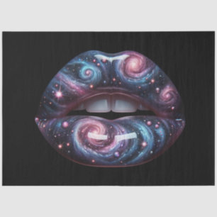 Cosmic Lips Pop Art Surrealisme Decoupage Papier