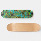 Cosmic Liquid Glass Patroon Persoonlijk Skateboard (Horizontaal)