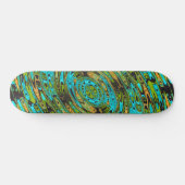 Cosmic Liquid Glass Patroon Persoonlijk Skateboard (Horizontaal)