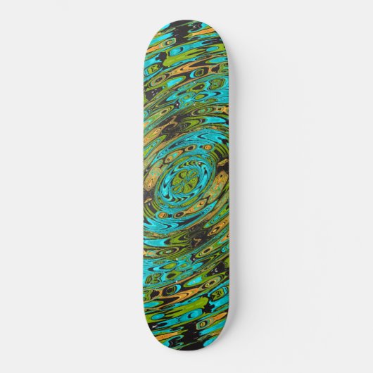 Cosmic Liquid Glass Patroon Persoonlijk Skateboard (Voorkant)