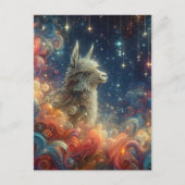 Cosmic Llama Briefkaart (Voorkant)