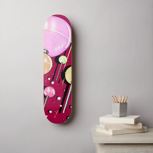 Cosmic Lollipops Skateboard Deck (Muurkunst)