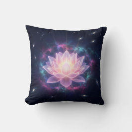 Cosmic Lotus Bloom - Spiritual Divine Radiance Kussen