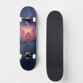 Cosmic Lotus Blooming in the Night Sky Persoonlijk Skateboard (Voorkant)