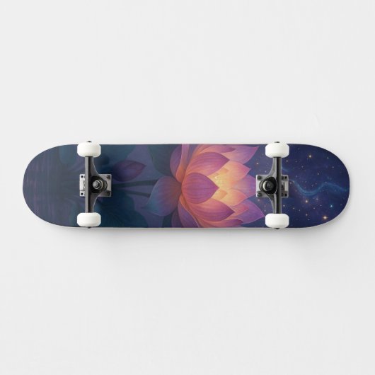 Cosmic Lotus Blooming in the Night Sky Persoonlijk Skateboard (Horizontaal)