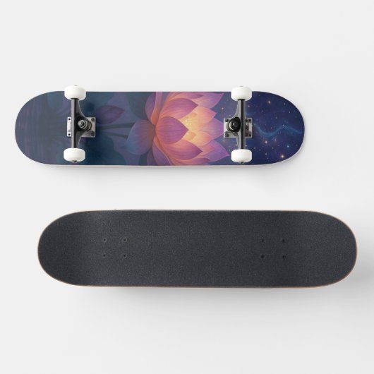 Cosmic Lotus Blooming in the Night Sky Persoonlijk Skateboard (Horizontaal)