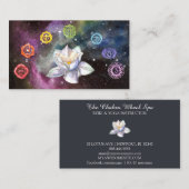 *~* Cosmic Lotus Celestial Chakra Symbolen Cosmos Visitekaartje (Voorkant / Achterkant)