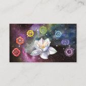 *~* Cosmic Lotus Celestial Chakra Symbolen Cosmos Visitekaartje (Voorkant)