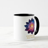 Cosmic Lotus Flower | Galaxy Bloom Energy Mok (Voorkant rechts)