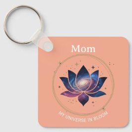 Cosmic Lotus Flower Mom Bloom Sleutelhanger