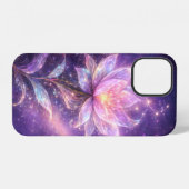 Cosmic Lotus Flower with Galaxy Glow iPhone Hoesje (Achterkant horizontaal)