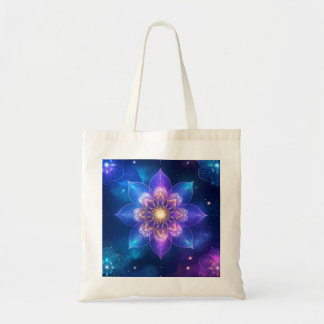 Cosmic Lotus Glow Canvas tas