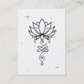 *~* Cosmic Lotus Nirvana Sacred Geometry Business Visitekaartje (Voorkant)