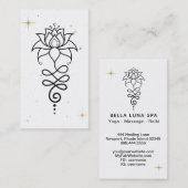 *~* Cosmic Lotus + Nirvana - Sacred Geometry Visitekaartje (Voorkant / Achterkant)