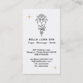 *~* Cosmic Lotus + Nirvana - Sacred Geometry Visitekaartje (Achterkant)