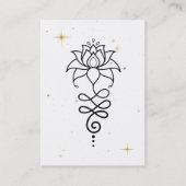 *~* Cosmic Lotus Nirvana + Sacred Geometry Visitekaartje (Voorkant)
