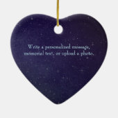 Cosmic Love 2 Stars in Vast Universe Custom Keramisch Ornament (Achterkant)