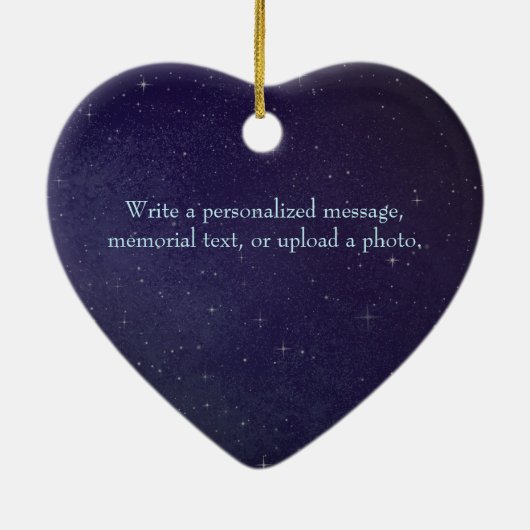 Cosmic Love 2 Stars in Vast Universe Custom Keramisch Ornament (Achterkant)