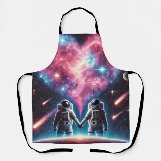 Cosmic Love Astronaut Schort - All-Over Print Scho (Voorkant)
