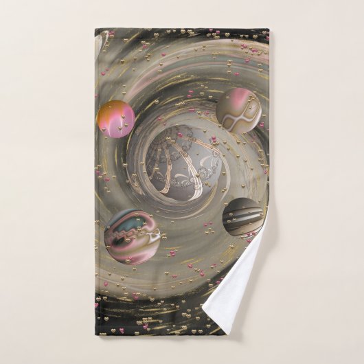Cosmic Love Galaxy Bad Handdoek (Handdoek)