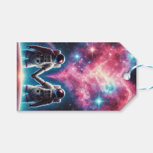 Cosmic Love Gift Label Cadeaulabel (Voorkant (Horizontaal))