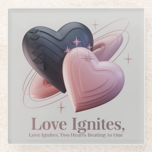 Cosmic Love Heart Onderzetter (Voorkant)