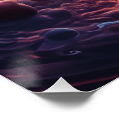 Cosmic Love: Radiant Heart in the Cosmos Perfect Poster (Hoek)