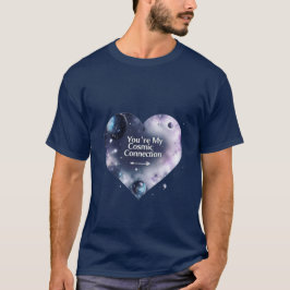 Cosmic Love – Romantisch ontwerp met Galaxy-thema T-shirt