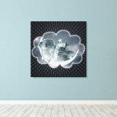 Cosmic Lullaby - Gewatteerd Canvas Afdruk (Insitu (Houten vloer))