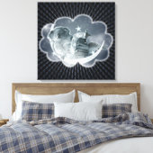 Cosmic Lullaby - Gewatteerd Canvas Afdruk (Insitu (Slaapkamer))