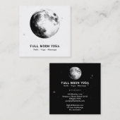 *~* Cosmic Luna Stars Full MOON Lunar Celestial Vierkante Visitekaartje (Voorkant / Achterkant)