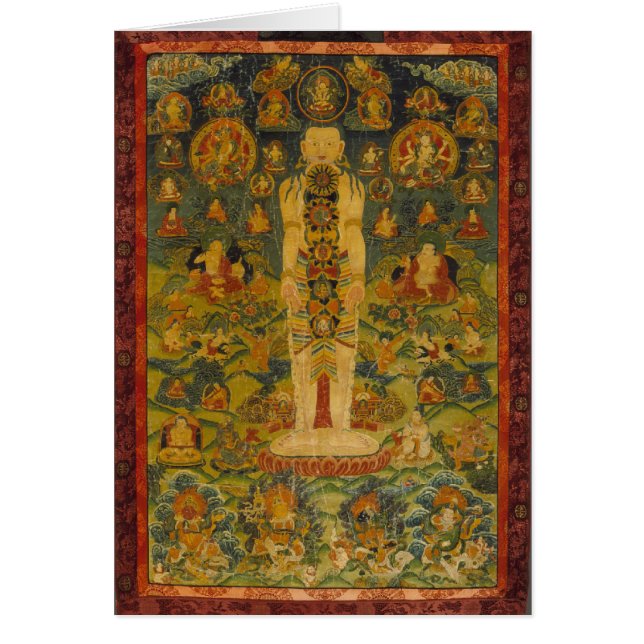 Cosmic Man Tibetan Yoga Thangka (Voorkant)