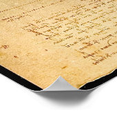 Cosmic Man van Leonardo Da Vinci Poster (Hoek)