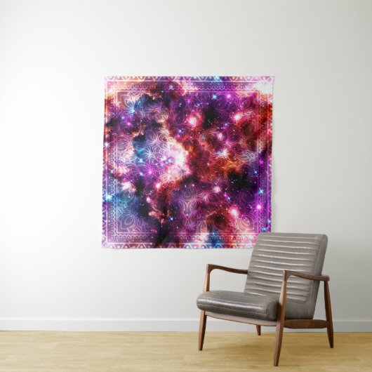 Cosmic mandala #12 wandkleed (In situ)
