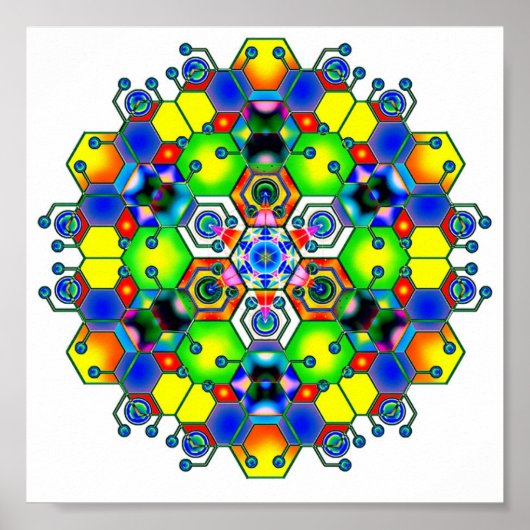 Cosmic Mandala 1 Poster (Voorkant)
