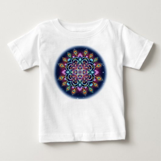 Cosmic Mandala Baby T-shirt (Voorkant)
