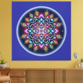 Cosmic Mandala Canvas Wall Art (Insitu (Woonkamer))