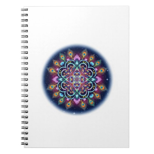 Cosmic Mandala Spiral Notebook Notitieboek (Voorkant)