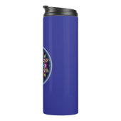 Cosmic Mandala Thermal Tumbler Thermosbeker (Geroteerd rechts)