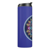 Cosmic Mandala Thermal Tumbler Thermosbeker (Gedraaid links)