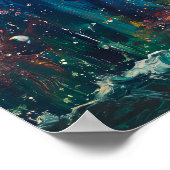 Cosmic Marina over de symfonie van het hemelse Zee Poster (Hoek)