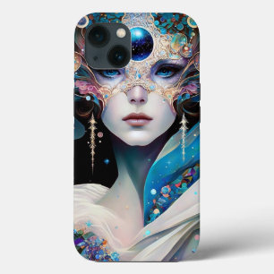 Cosmic Mask Goddess Queen Fantasy Art Case-Mate iPhone Case